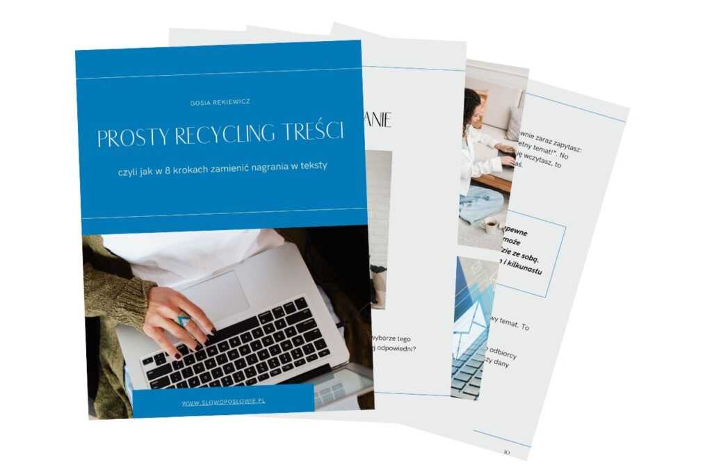 bezpłatny e-book prosty recycling treści
